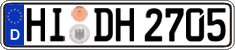 German license plate, Regular plates