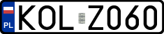 License plates of Poland, Regular car plates