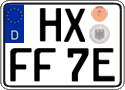 German license plate, Electric vehicles