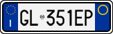 License plate of Italy, Cars (1994 year series)