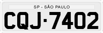 License plate of Brazil, Private owners (1990)