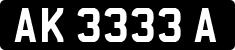 License plate of Singapore, Motorcycles
