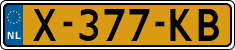 License plate of the Netherlands, Cars