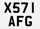 License plate of the United Kingdom, 1983 year system