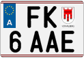 License plate of Austria, Regular plates