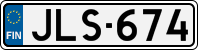 License plate of Finland, Cars