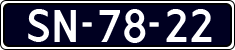 License plate of the Netherlands, Commercial Vehicles (1951-1994 system)
