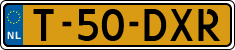 License plate of the Netherlands, Agricultural vehicles