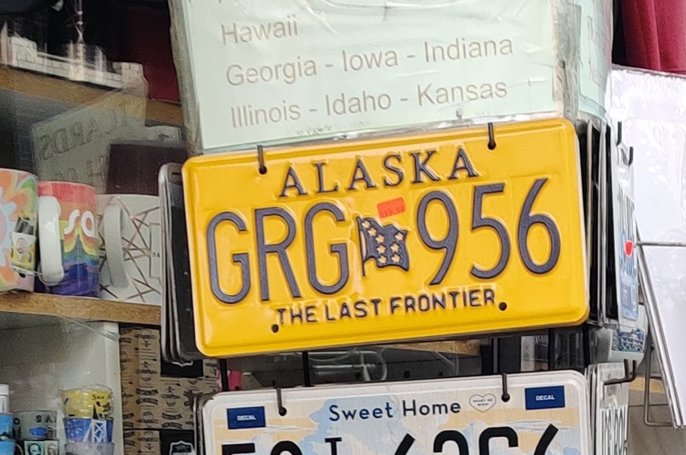 GRG 956, License plate without vehicle 