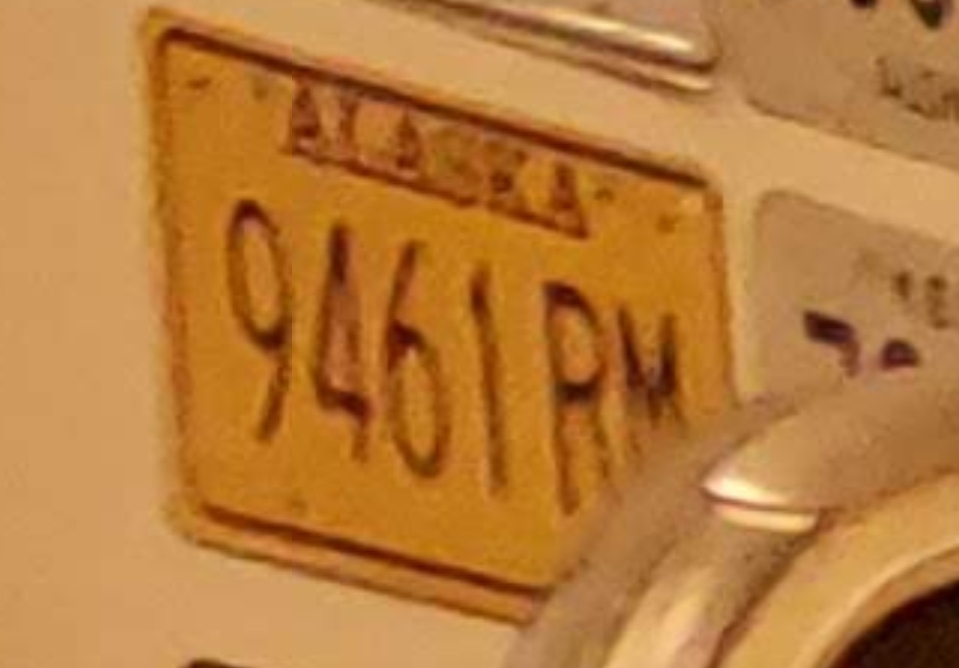 9461 RM, License plate without vehicle 