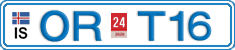 License plate of Iceland, Cars