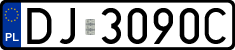 License plates of Poland, Regular car plates
