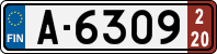 License plate of Finland, Export transit plates