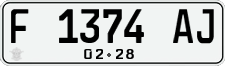 License plate of Indonesia, Regular plates