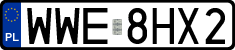 License plates of Poland, Regular car plates