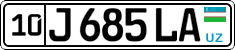License plate of Uzbekistan, Private owners