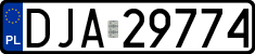 License plates of Poland, Regular car plates