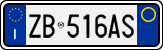 License plate of Italy, Cars (1994 year series)