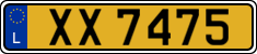 License plate of Luxembourg, 2003 year system