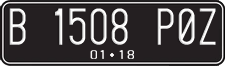 License plate of Indonesia, Regular plates