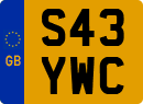 License plate of the United Kingdom, 1983 year system