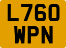 License plate of the United Kingdom, 1983 year system
