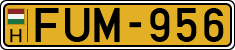 license plates of Hungary, Commercial vehicles (1990)