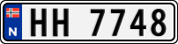 License plate of Norway, Trailers, motorcycles, special vehicles