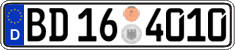 German license plate, Authorities and federal agencies