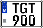 License plate of Malta, Regular plates (ABC 123)