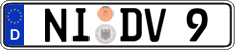German license plate, Regular plates