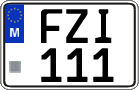 License plate of Malta, Regular plates (ABC 123)