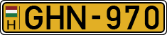 license plates of Hungary, Commercial vehicles (1990)