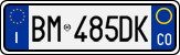 License plate of Italy, Cars (1994 year series)