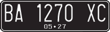 License plate of Indonesia, Regular plates