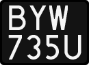 License plates of Poland, 1976 year system