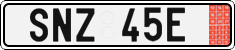 License plate of the Czech Republic, Export transit plates