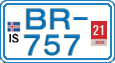 License plate of Iceland, Cars