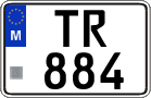 License plate of Malta, Trailers (TR 123(4))