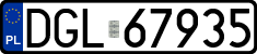 License plates of Poland, Regular car plates