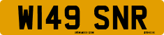 License plate of the United Kingdom, 1983 year system