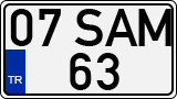 License plate of Turkey, Regular plates