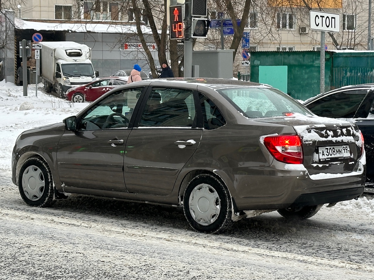 а 308 мм 99, Lada (VAZ) 2190 Granta 2190, facelift, 2018–