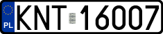 License plates of Poland, Regular car plates