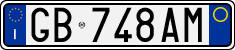License plate of Italy, Cars (1994 year series)
