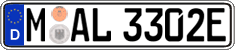 German license plate, Electric vehicles