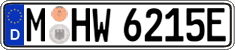 German license plate, Electric vehicles