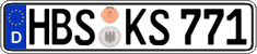 German license plate, Regular plates