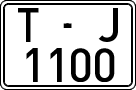 License plates of Spain, 1971 year series