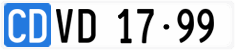 License plate of Switzerland, Diplomatic